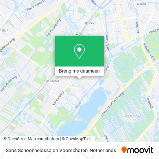 San's Schoonheidssalon Voorschoten kaart