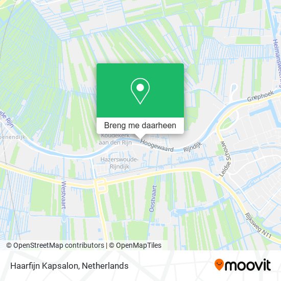 Haarfijn Kapsalon kaart