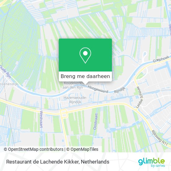 Restaurant de Lachende Kikker kaart