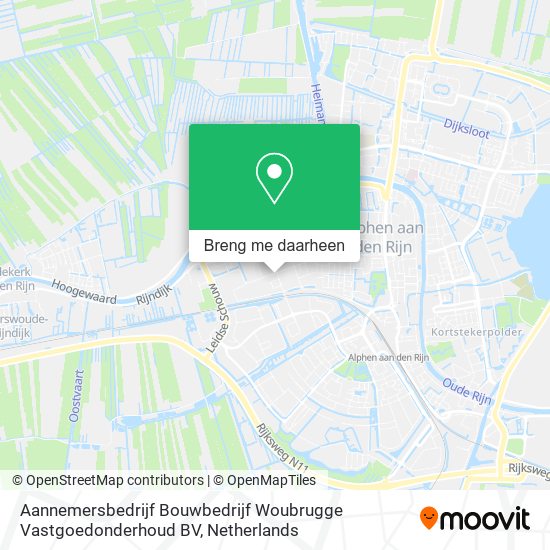 Aannemersbedrijf Bouwbedrijf Woubrugge Vastgoedonderhoud BV kaart