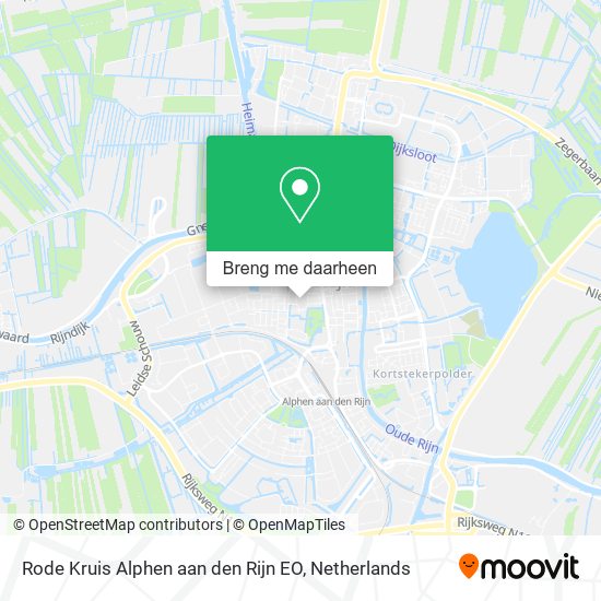 Rode Kruis Alphen aan den Rijn EO kaart