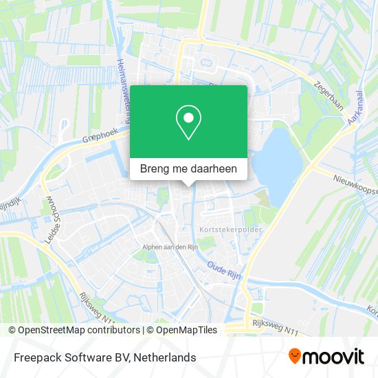 Freepack Software BV kaart