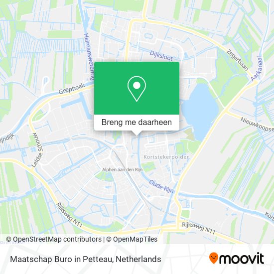 Maatschap Buro in Petteau kaart