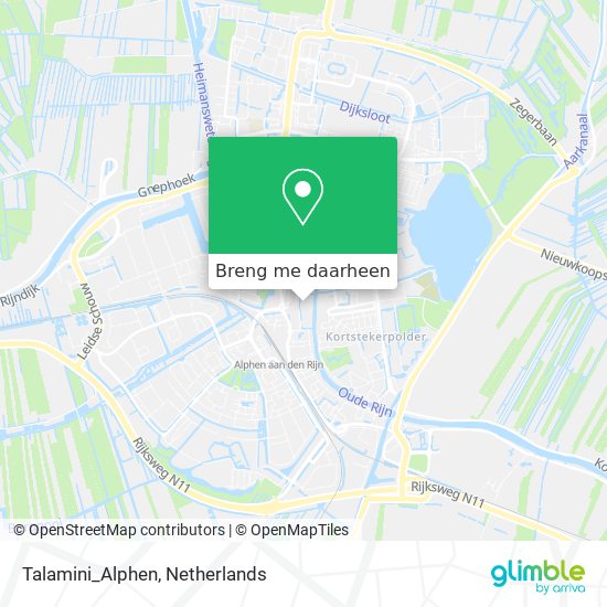 Talamini_Alphen kaart