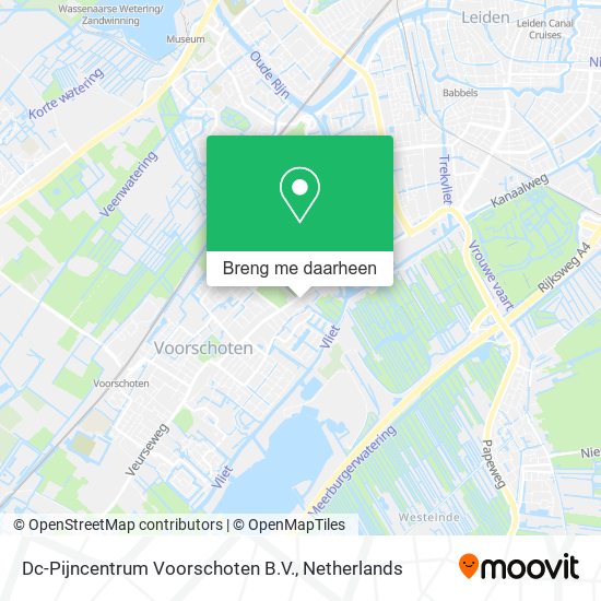 Dc-Pijncentrum Voorschoten B.V. kaart