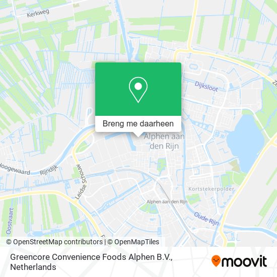 Greencore Convenience Foods Alphen B.V. kaart