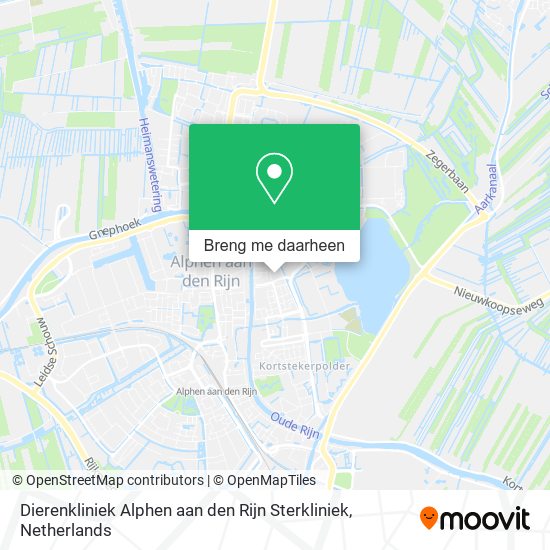 Dierenkliniek Alphen aan den Rijn Sterkliniek kaart