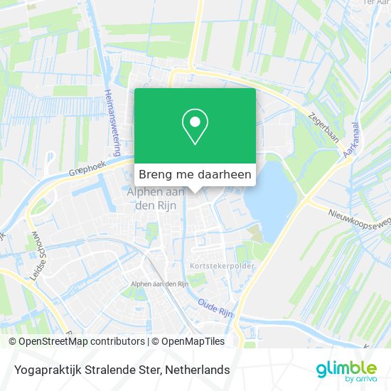 Yogapraktijk Stralende Ster kaart