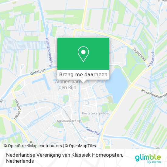 Nederlandse Vereniging van Klassiek Homeopaten kaart