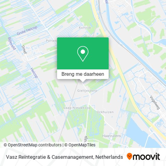 Vasz Reïntegratie & Casemanagement kaart