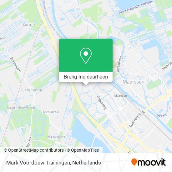 Mark Voordouw Trainingen kaart