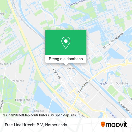 Free-Line Utrecht B.V. kaart