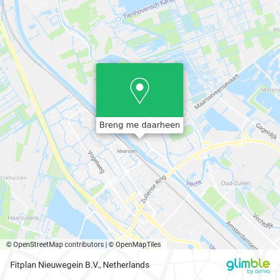 Fitplan Nieuwegein B.V. kaart