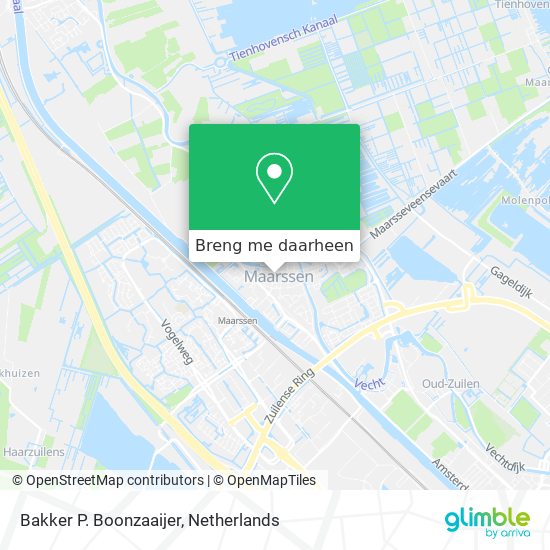 Bakker P. Boonzaaijer kaart