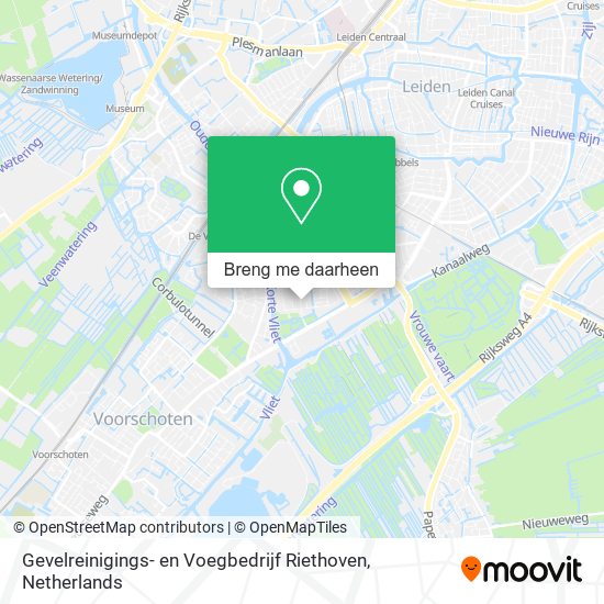 Gevelreinigings- en Voegbedrijf Riethoven kaart