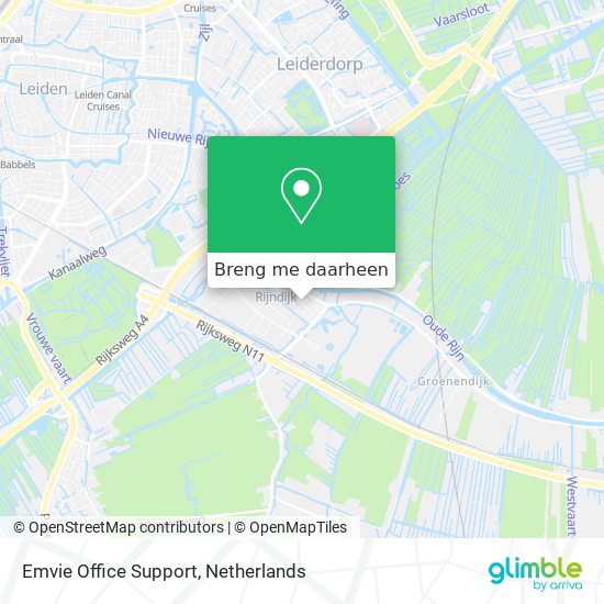 Emvie Office Support kaart