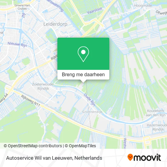 Autoservice Wil van Leeuwen kaart