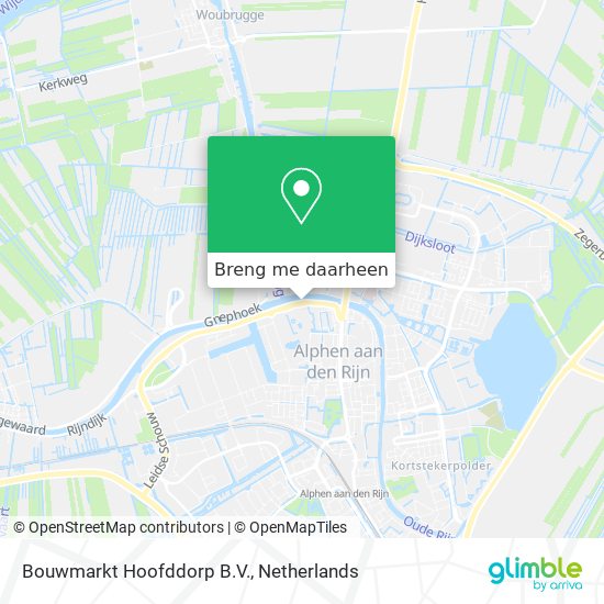 Bouwmarkt Hoofddorp B.V. kaart