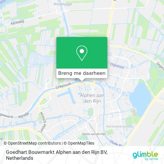 Goedhart Bouwmarkt Alphen aan den Rijn BV kaart