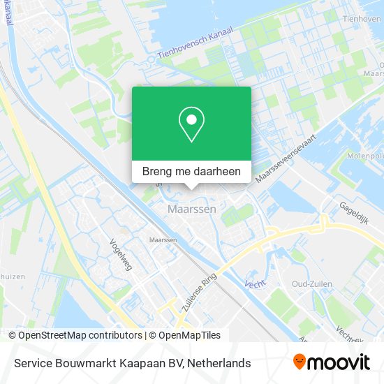 Service Bouwmarkt Kaapaan BV kaart