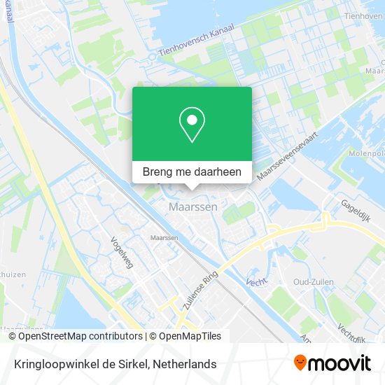 Kringloopwinkel de Sirkel kaart