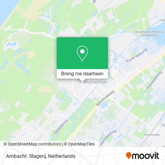 Ambacht. Slagerij kaart