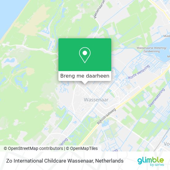 Zo International Childcare Wassenaar kaart