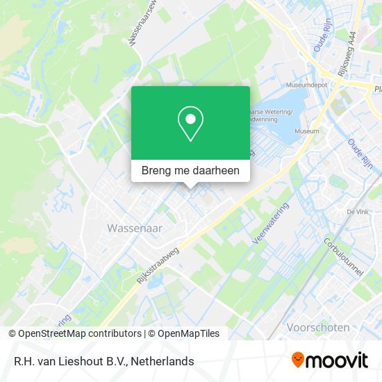 R.H. van Lieshout B.V. kaart