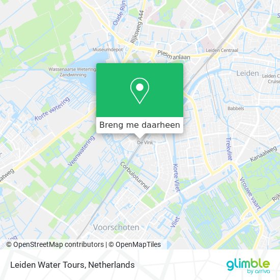 Leiden Water Tours kaart