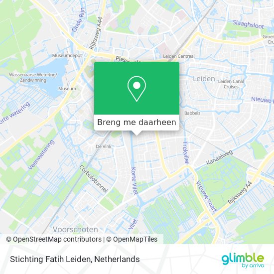 Stichting Fatih Leiden kaart