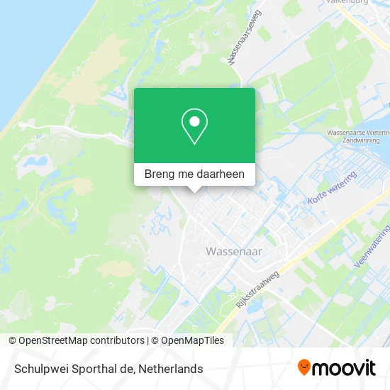 Schulpwei Sporthal de kaart