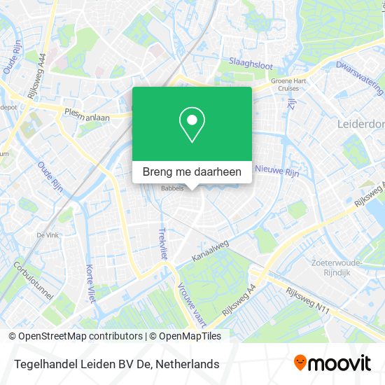 Tegelhandel Leiden BV De kaart