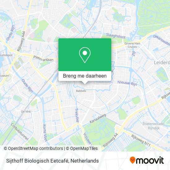 Sijthoff Biologisch Eetcafé kaart