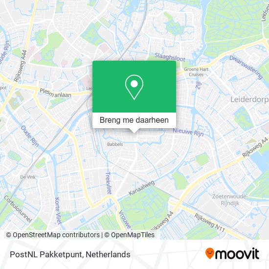 PostNL Pakketpunt kaart