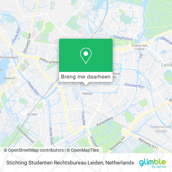 Stichting Studenten Rechtsbureau Leiden kaart