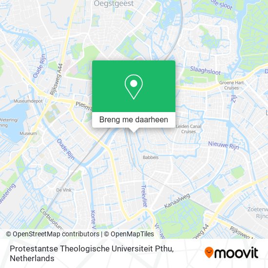 Protestantse Theologische Universiteit Pthu kaart