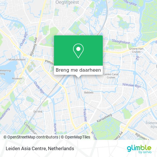 Leiden Asia Centre kaart