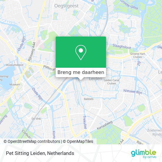 Pet Sitting Leiden kaart