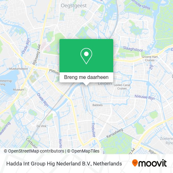 Hadda Int Group Hig Nederland B.V. kaart