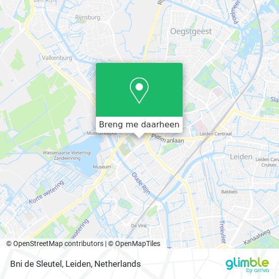 Bni de Sleutel, Leiden kaart