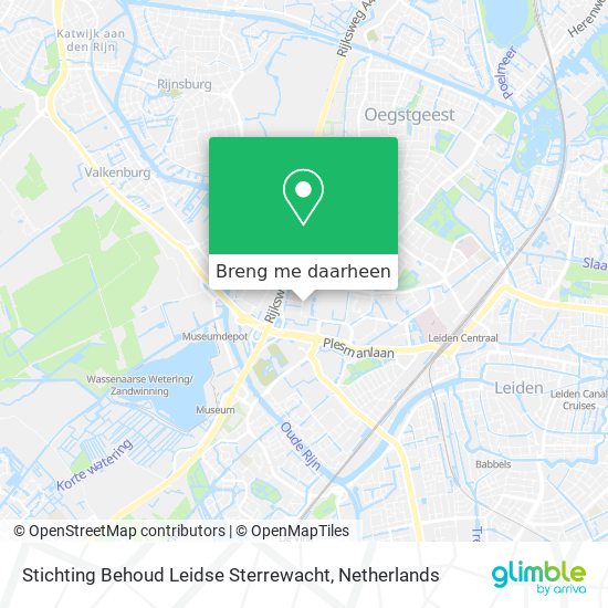 Stichting Behoud Leidse Sterrewacht kaart