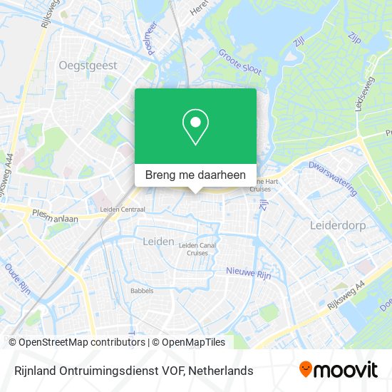 Rijnland Ontruimingsdienst VOF kaart