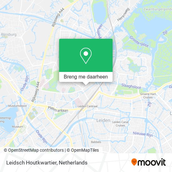 Leidsch Houtkwartier kaart