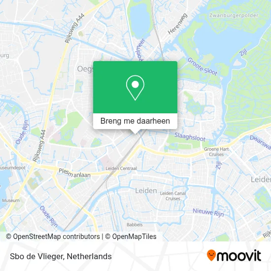 Sbo de Vlieger kaart