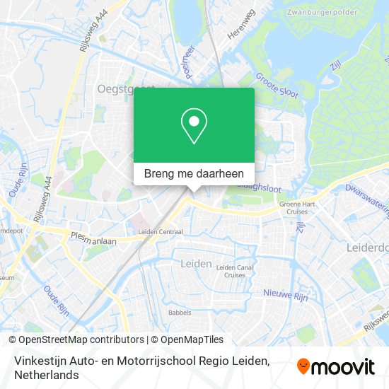 Vinkestijn Auto- en Motorrijschool Regio Leiden kaart