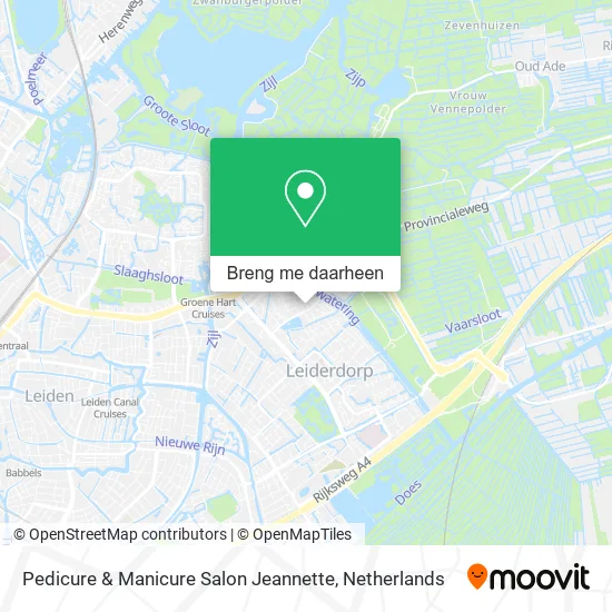 Pedicure & Manicure Salon Jeannette kaart