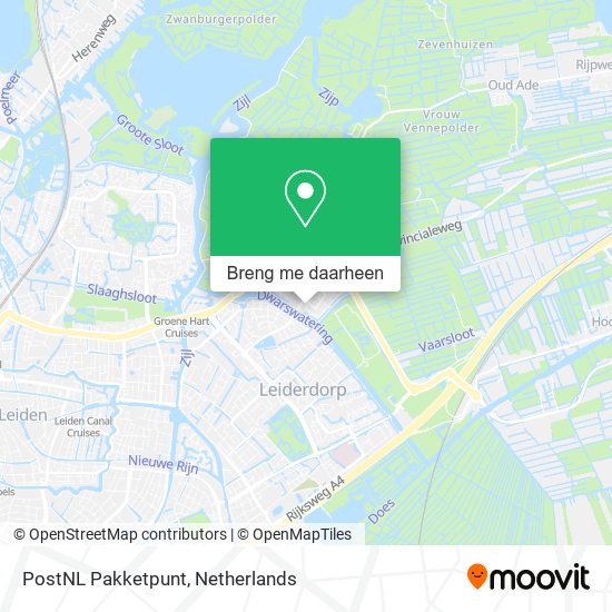 PostNL Pakketpunt kaart