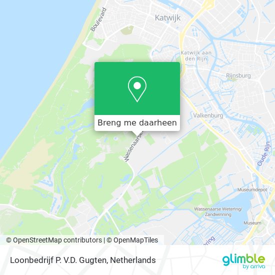 Loonbedrijf P. V.D. Gugten kaart