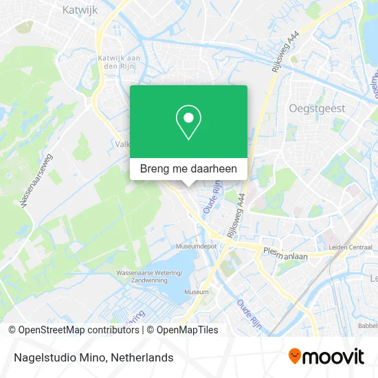 Nagelstudio Mino kaart