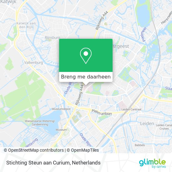 Stichting Steun aan Curium kaart